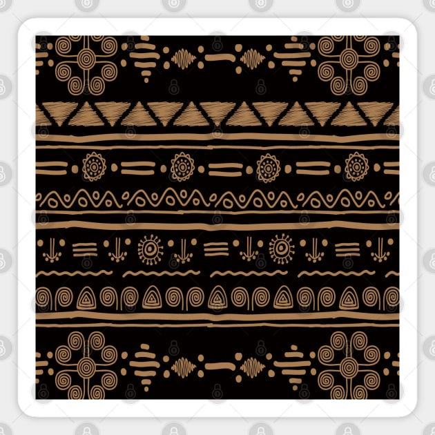 African Tribal Seemless pattern Magnet by Vanglorious Joy